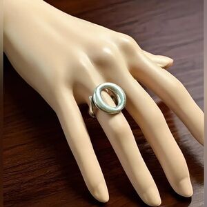 Auth. TIFFANY & CO & Elsa Peretti SEVILLANA Ring (925 Sterling Silver) Rtls $950